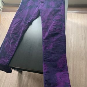 purple tie-dye cool guy jeans